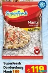 SUPERFRESH DONDURULMUŞ MANTI 1 KG